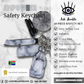 Ash Marble Safety Keychain