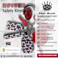 Scarlet Monarch Safety Keychain