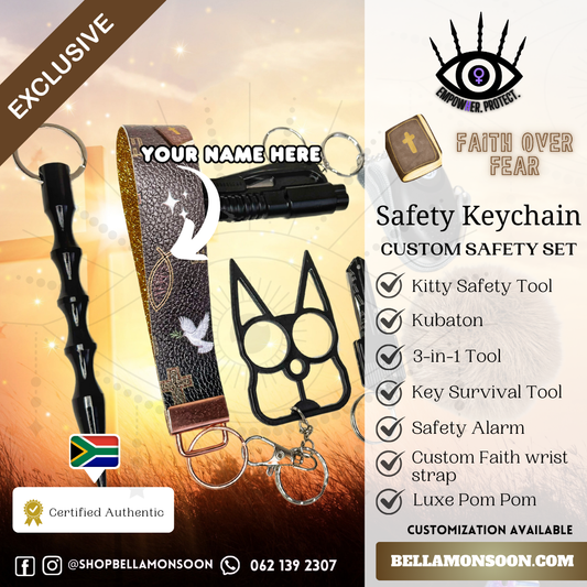 Faith Over Fear Safety Keychain Set