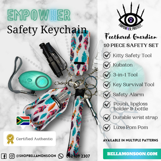 Feathered Guardian Safety Keychain