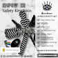 Monochrome Safety Keychain