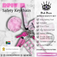 Pink Power Safety Keychain