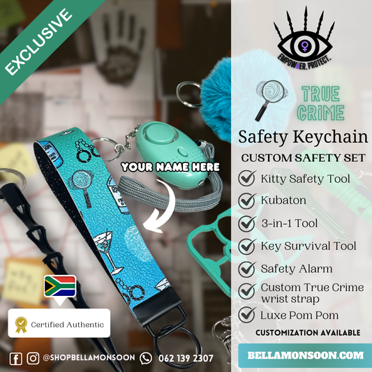 True Crime Safety Keychain Set