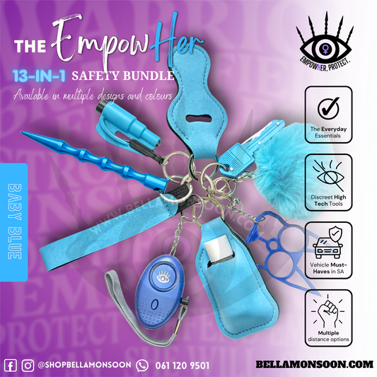 Baby Blue 13-in-1 Safety Keychain