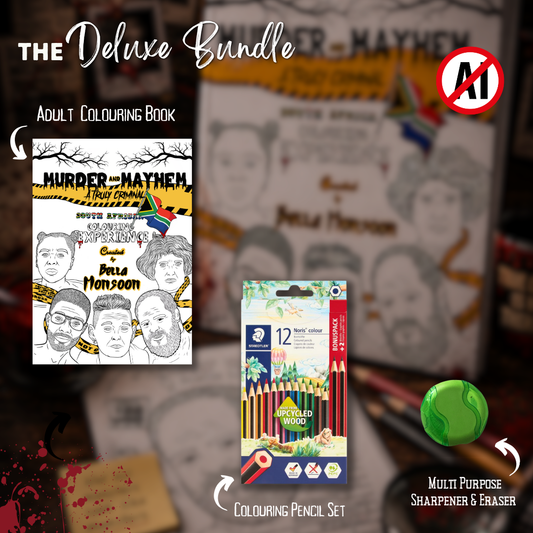 Murder and Mayhem: A Truly Criminal Colouring Experience DELUXE BUNDLE