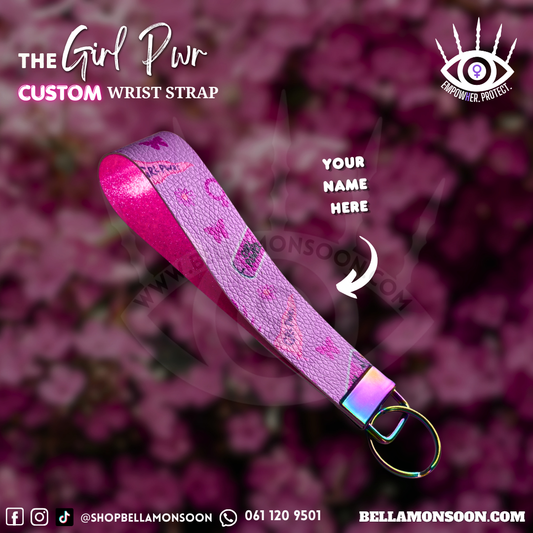 Girl Pwr | Faux Leather Wrist Strap