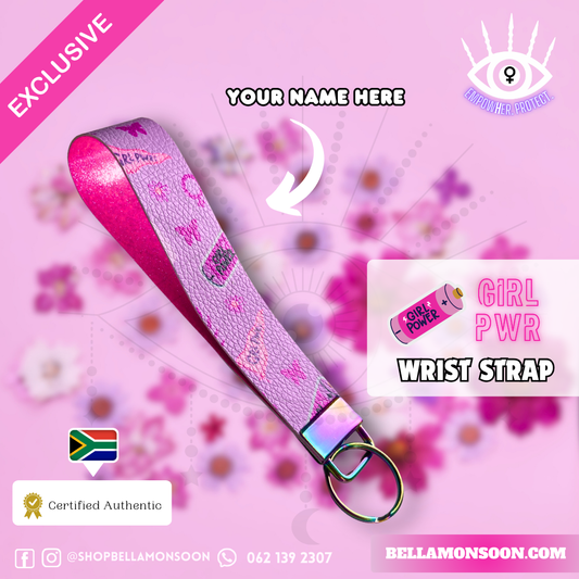 Girl Pwr | Faux Leather Wrist Strap