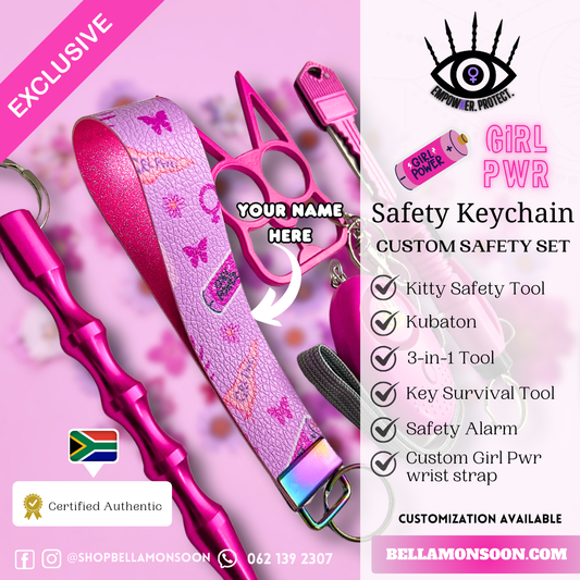 Girl Pwr Safety Keychain Set