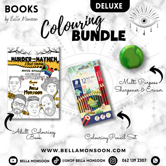 Murder and Mayhem: A Truly Criminal Colouring Experience DELUXE BUNDLE