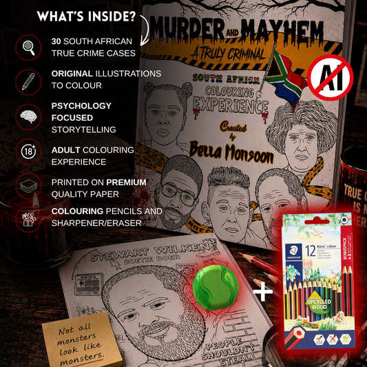 Murder and Mayhem: A Truly Criminal Colouring Experience DELUXE BUNDLE