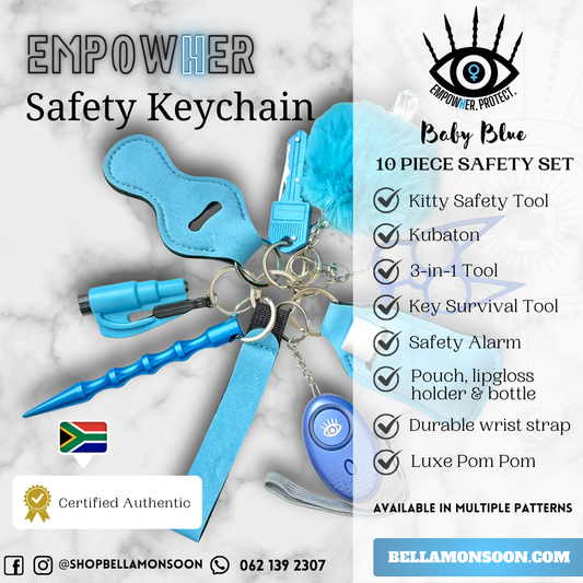 Baby Blue Safety Keychain