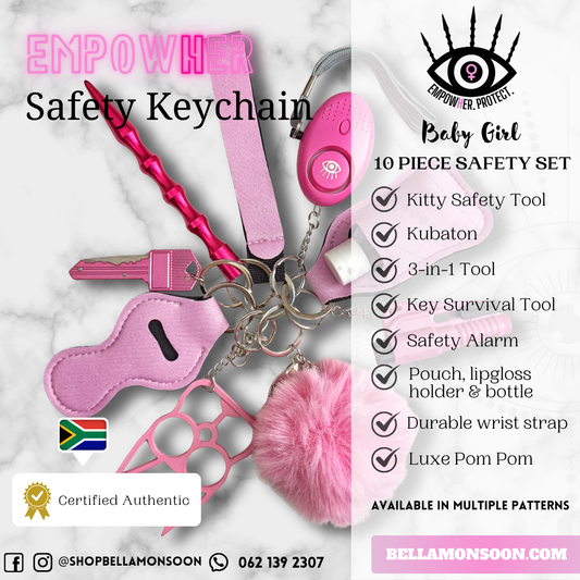 Baby Girl Safety Keychain