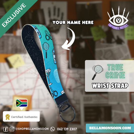 Murder and Mayhem | True Crime Faux Leather Wrist Strap